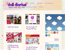 Tablet Screenshot of dolldiaries.com